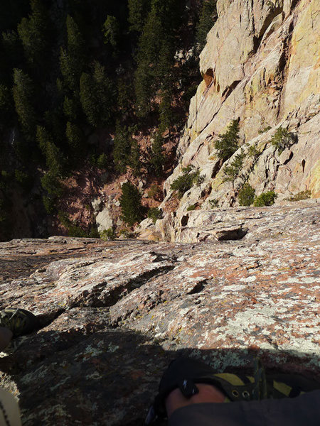 Steep (but lots of holds).