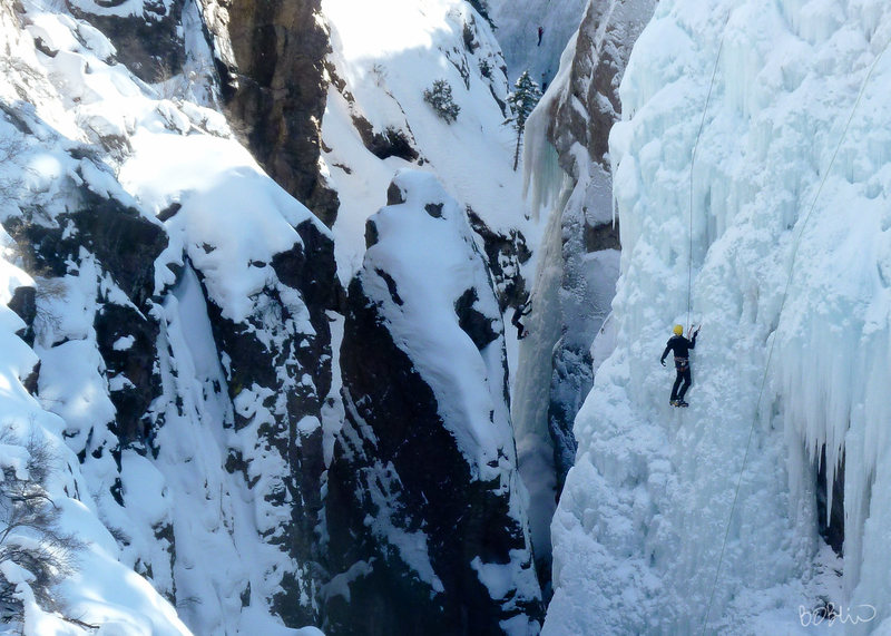 Mid-route.