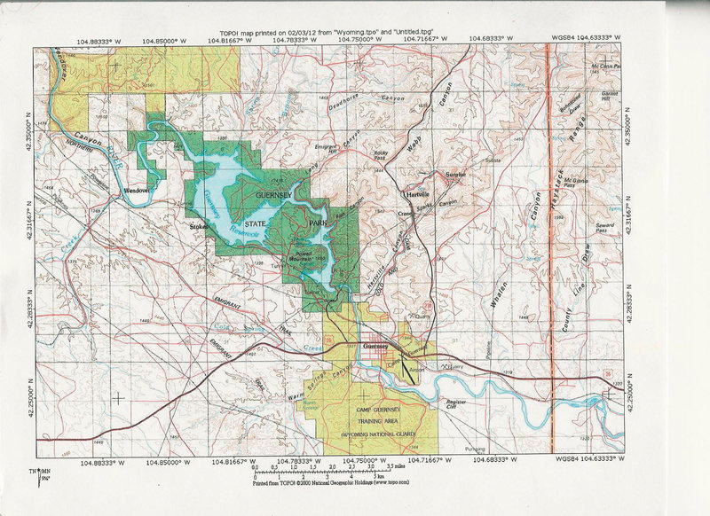 MAP 2:  Guernsey State Park