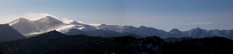 RMNP as seen from Roosevelt National Forest boundary standing just uphill from where WAPA plans to clear cut this re-route, unless the public says otherwise.