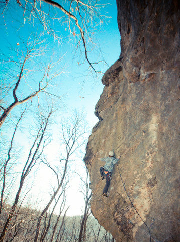 Sending "Now or Never" on a beautiful day in February. Photo: Stew Korte