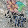 "If nothing else, believe in art", Riverside Quarry
