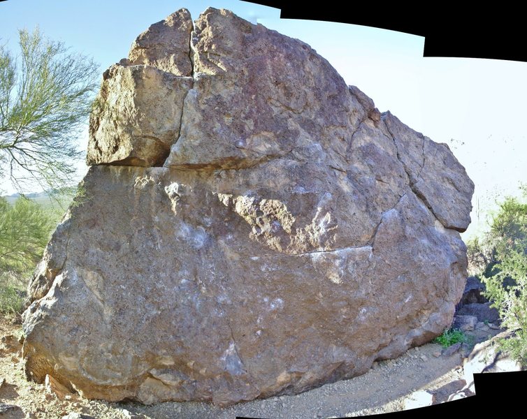 Other Upper Boulder, south side. This is a panoramic image, so the right side of the image is slightly distorted. You get the point.