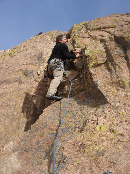 Todd leading the second pitch of Whatchamacallit.