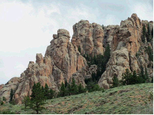 The eye opening sight of seeing the Rock Ridges of Curtis Gulch