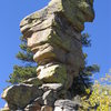 A pinnacle on the west side of Curtis Gulch