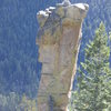The high side of the previous pinnacle