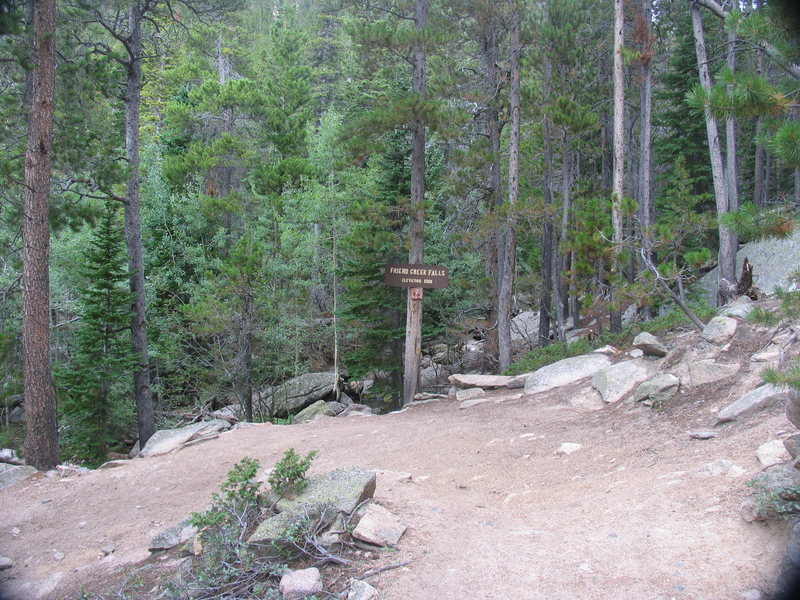 The second Switchback and beginning of climber trail to Friend Creek Pinnacle