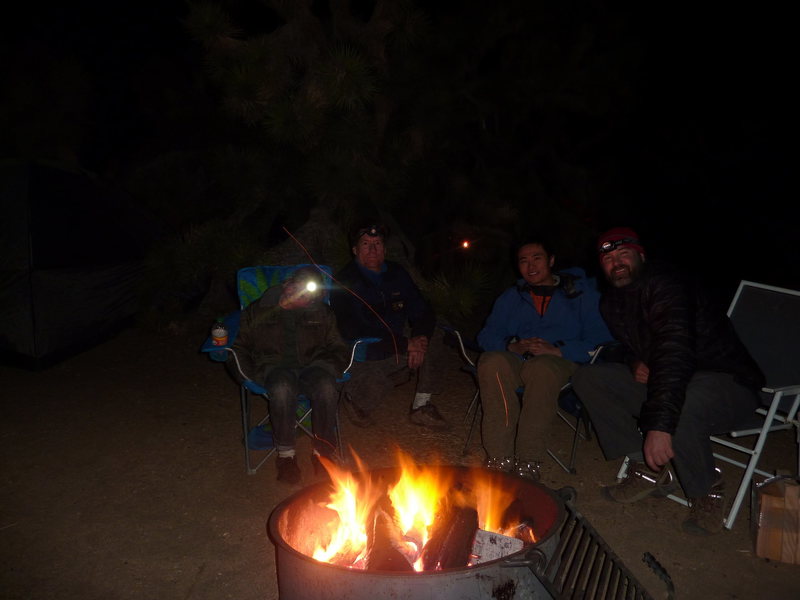 Arthur and his son Josh with me and Frank at BlackRock Campground