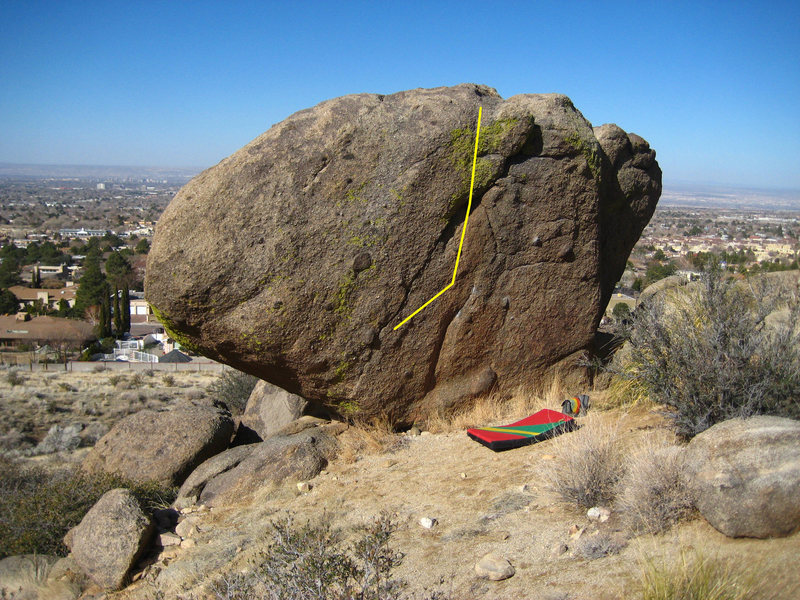 The middle line, V7/8