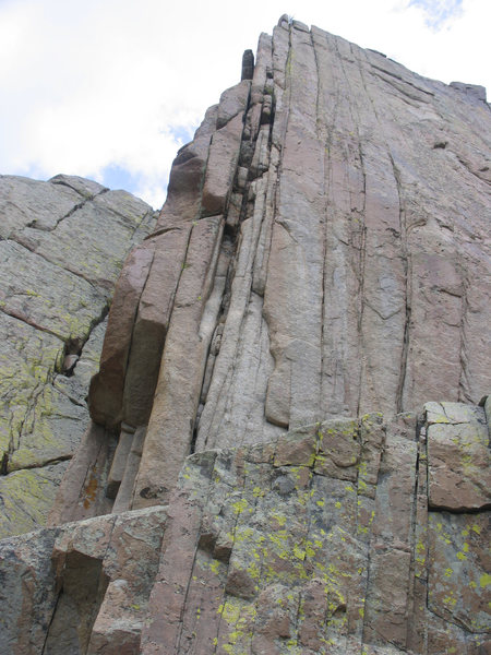 An unclimbed crack with a hard start near From My Quiver.