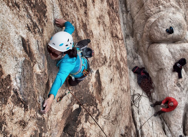 Catherine on El Chivo - its surprisingly steep