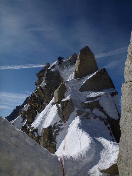 On the first rappel
