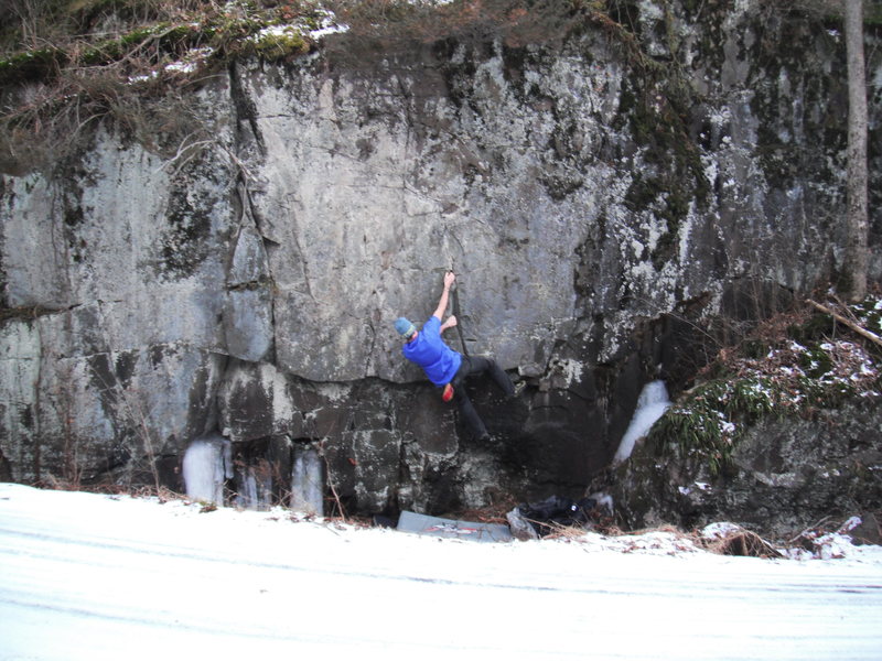 Ben Stoddart on the route