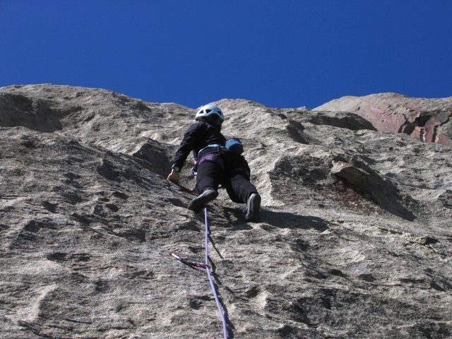 Patty Black on the FA of Castle Keep