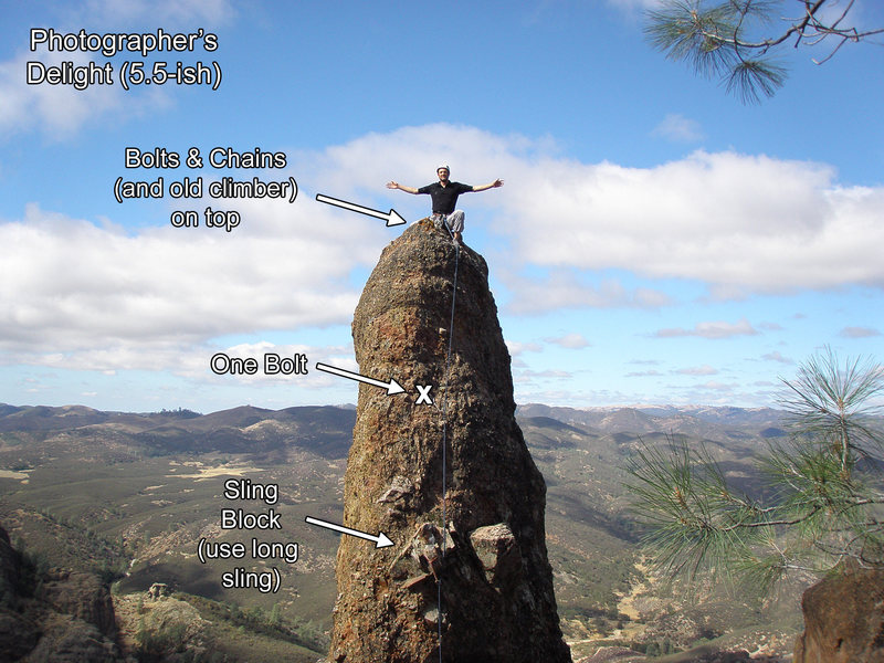 You can sling a block before the first bolt. It may give you a bit of a psychological advantage. For an "easy" climb, it really makes you think.