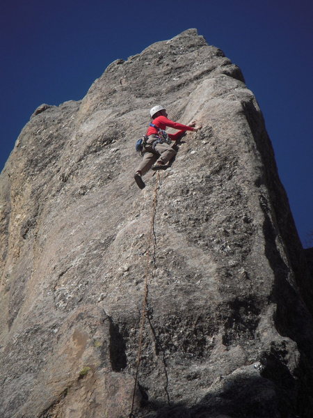 Climber on Shark's Breath, Mar 11, 2012