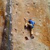 "No Regrets" in Penitente Canyon (5.11c onsight)