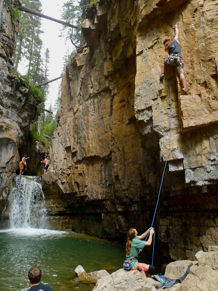 Cascade: Gorgeous setting, fun routes, good summer swimming, better winter ice and mixed climbing.