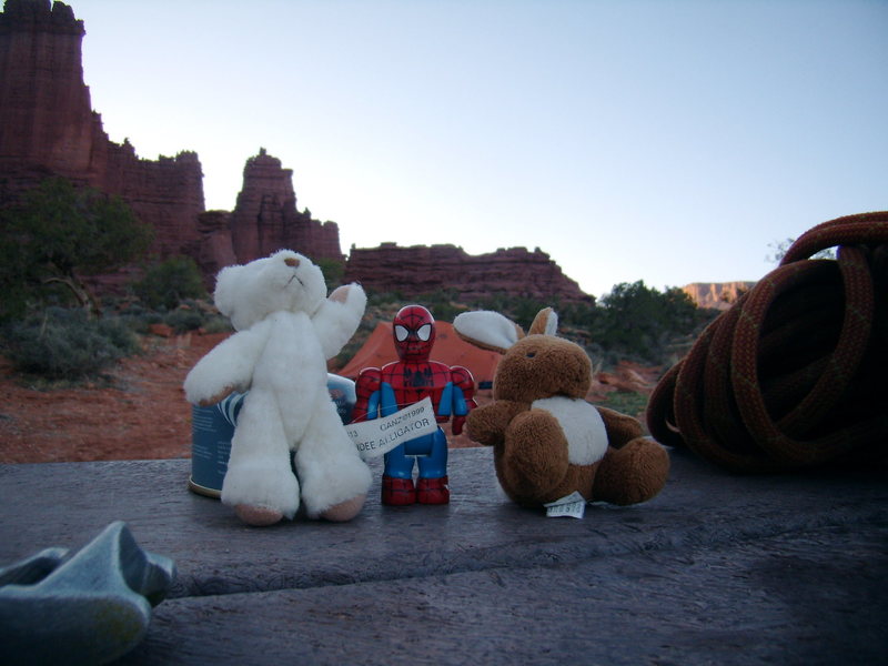 Base Camp. West Side Story - Cottontail Tower - Fisher Towers, UT - With Bill Duncan - March 26th and 27th 2012.