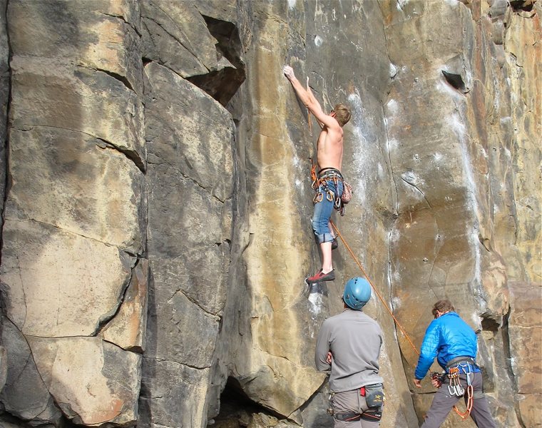 Rock Climb Hang Overhang, Frenchman Coulee, AKA Vantage