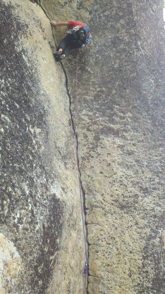 Clay on crescent crack