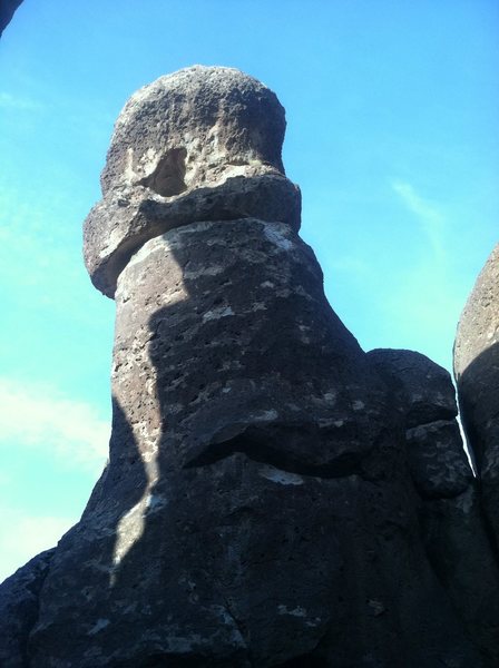 Does anyone know the name of this climb?<br>
<br>
It is located in the area just south of Bark's Canyon Wall It is North facing, about 100' West of the standard rap behind Glory Road. You can clearly see the webbing in an aclove near the top. <br>
<br>
Felt about 10a/b, 4-star fun. 90' Set of C4's .5-2, + a Blue Mastercam for the opening move sews it up.<br>
<br>
Starts with overhanging fingers on gear up through a roof. Then 3 bolt face to a horizontal placement and a final small roof. 2 bolts with webbing in the scoop just before summit.