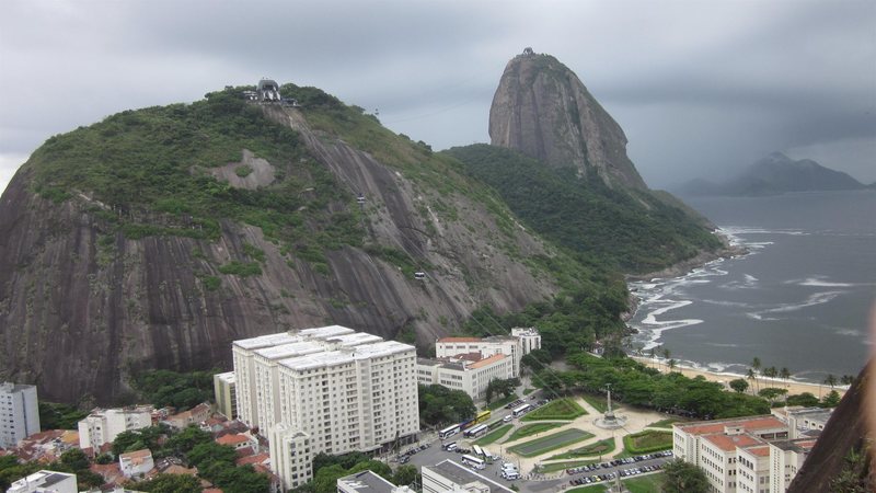 A view of the Urca and Pao de Acucar as seen from Babilonia.