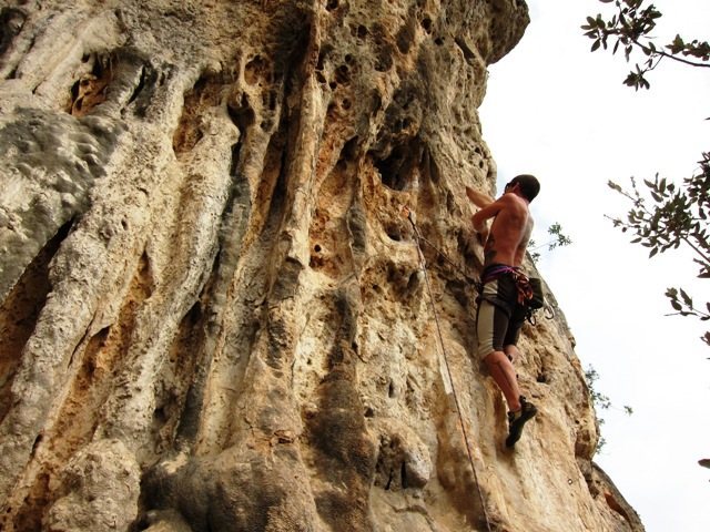 Stayin' steep whilst milking the holds on Seppia Grassa