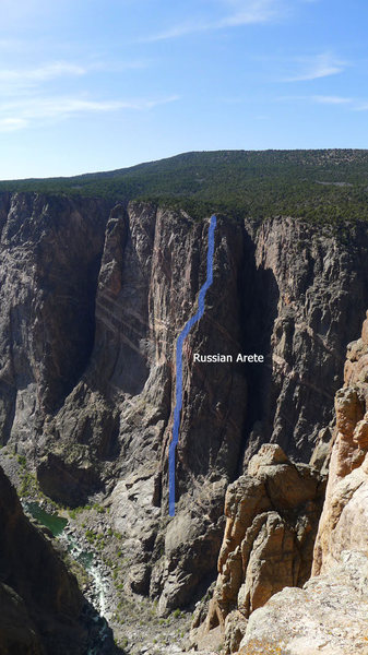 Annotated route.