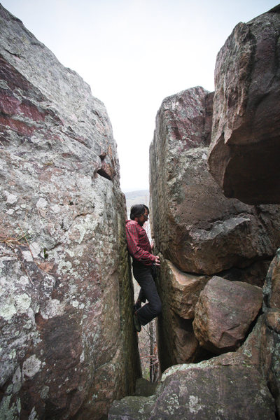 Reinke getting through the enjoyably wide top.