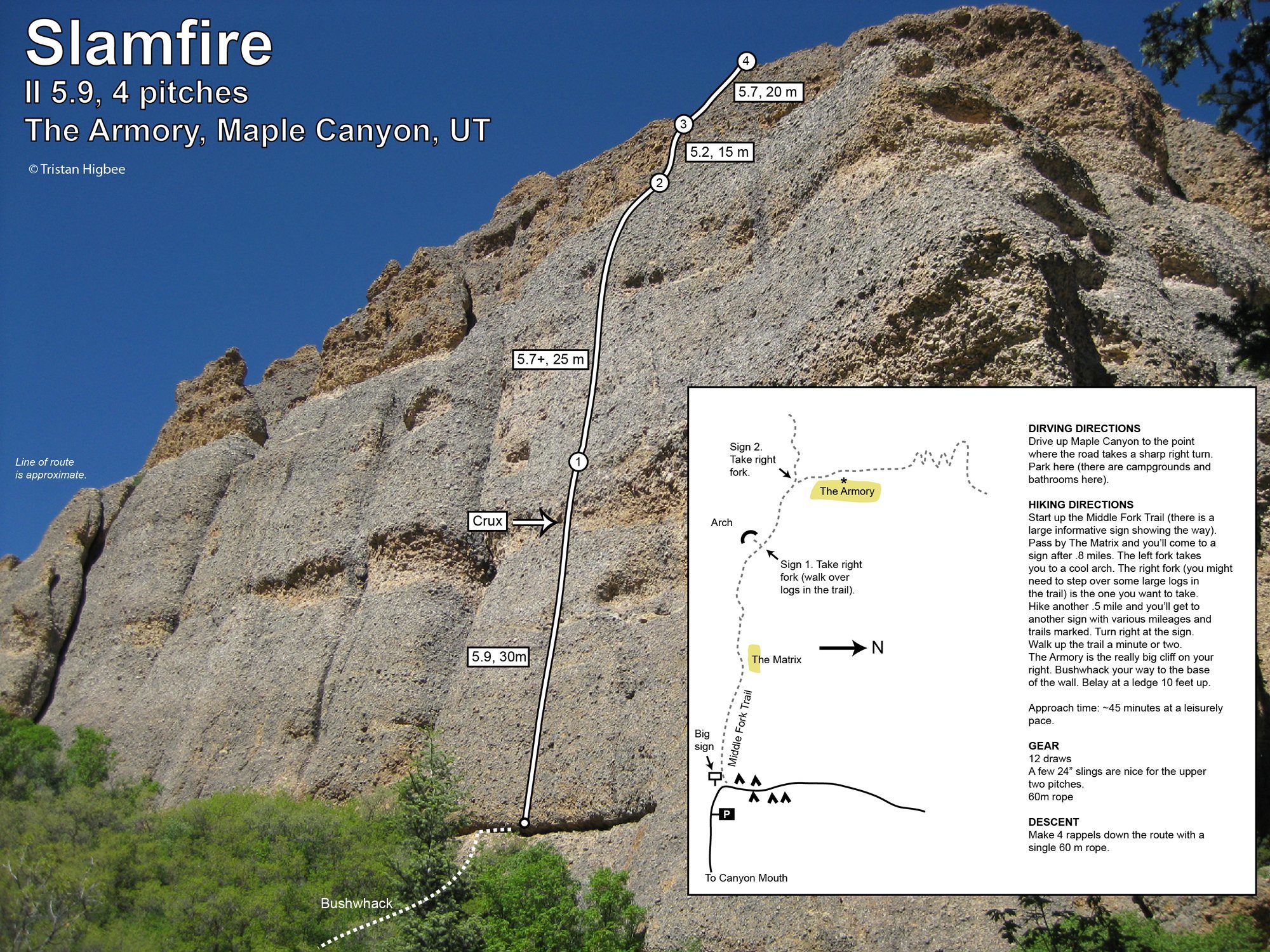 Slamfire topo, approach beta, and climb beta. You can get the printable