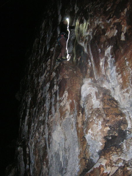 A little night climbing at the Corral camp