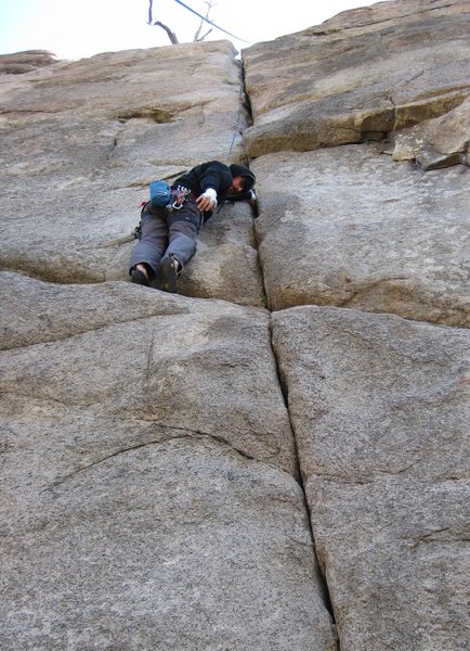 Seth on Karl's Crack. Nobody seems to posts pics up of River Rock, so here you go.