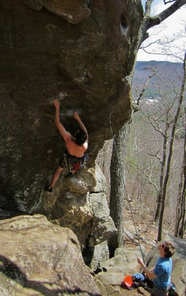 jeff in the bouldery start... <br>
photo by Nicole hansche