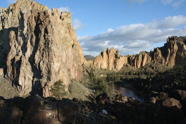 Smith Rock, OR as seen from the best car camping spot ever.