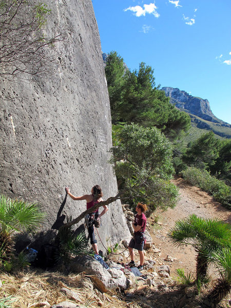 Steph at the start of Es Pasto.
