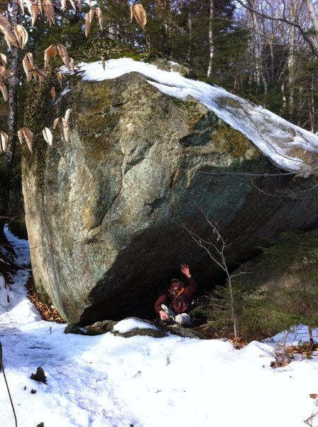Shallow Corner boulder.