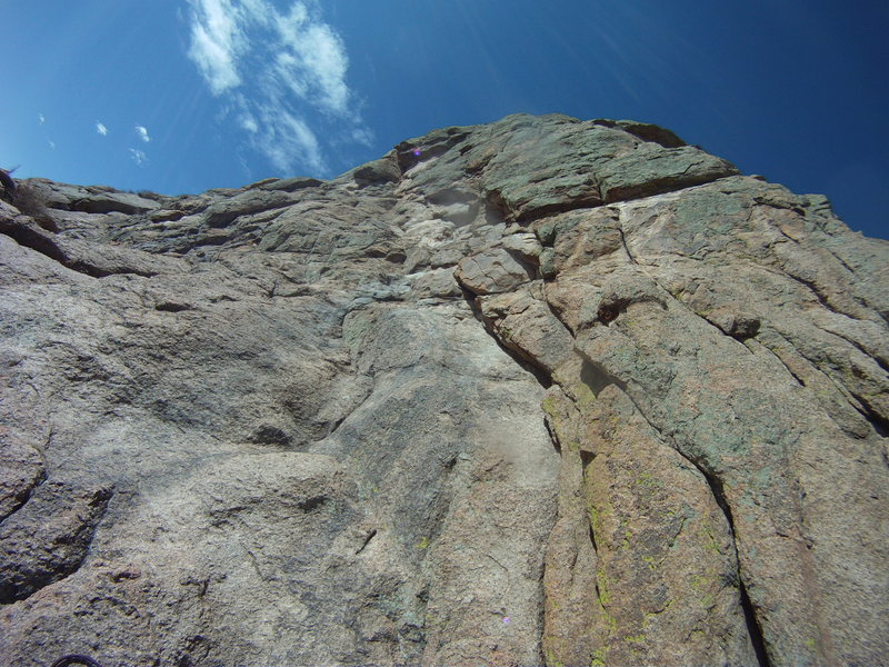 From our belay on top of the 1st pitch.