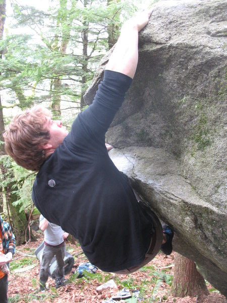 Mike turns the corner and looks for a high-pinch