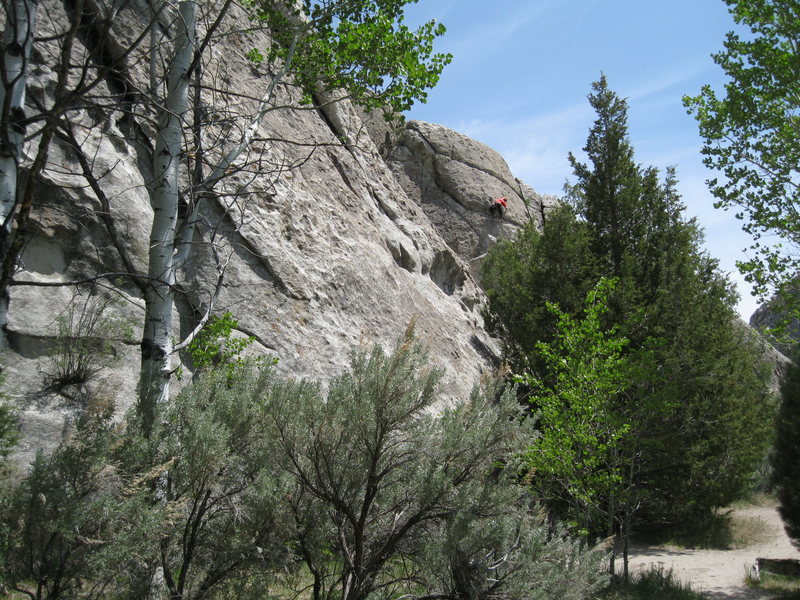 My favorite route on the wall, and a easy tick if your looking to get your first 10