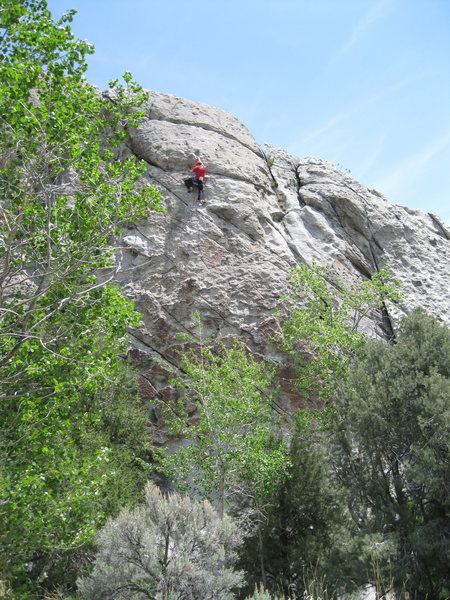 A big jump to crimps and jugs is the name of the game