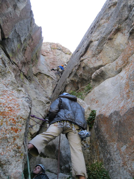 A very easy route worth climbing, id say 5.6