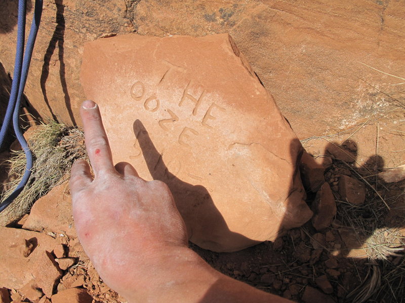 plaque an finger with the Ooze