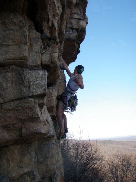 Me starting on the roof of Son of Easy O