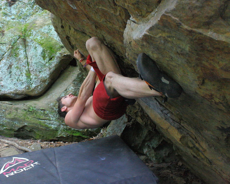 Ryan Hussey trying hard.