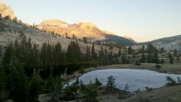 Amazing lake at the top of one of the domes in Tuolumne.