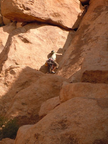 Mary Moser on unknown climb/Corner left of Wika