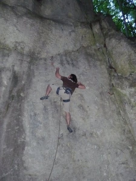 Me working through the crux.