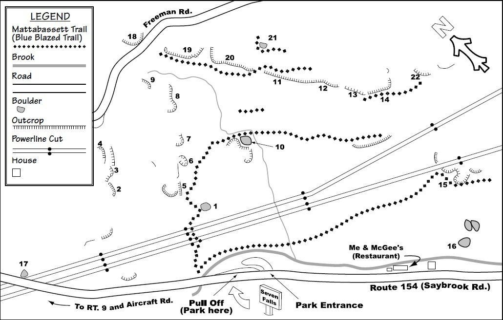 Seven Falls Map, by Austin Zinsser